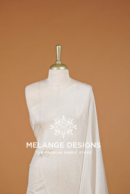 Cotta Embroidery Dupatta For Women White BJ0067