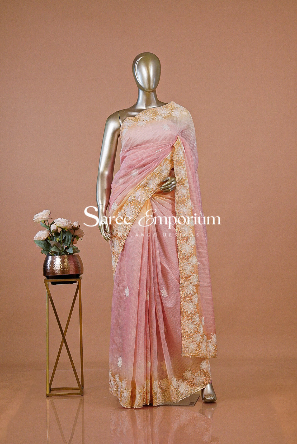 Cotta Embroidery Saree For Women MDS0255
