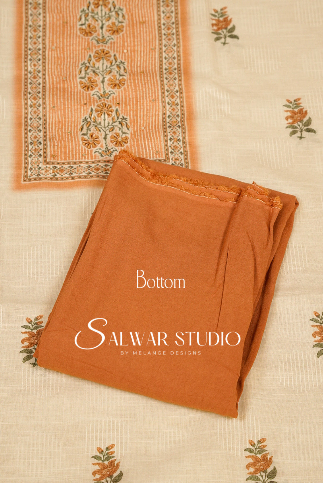 Linen Embroidery Unstitched Salwar Suit Dress Material Bottom