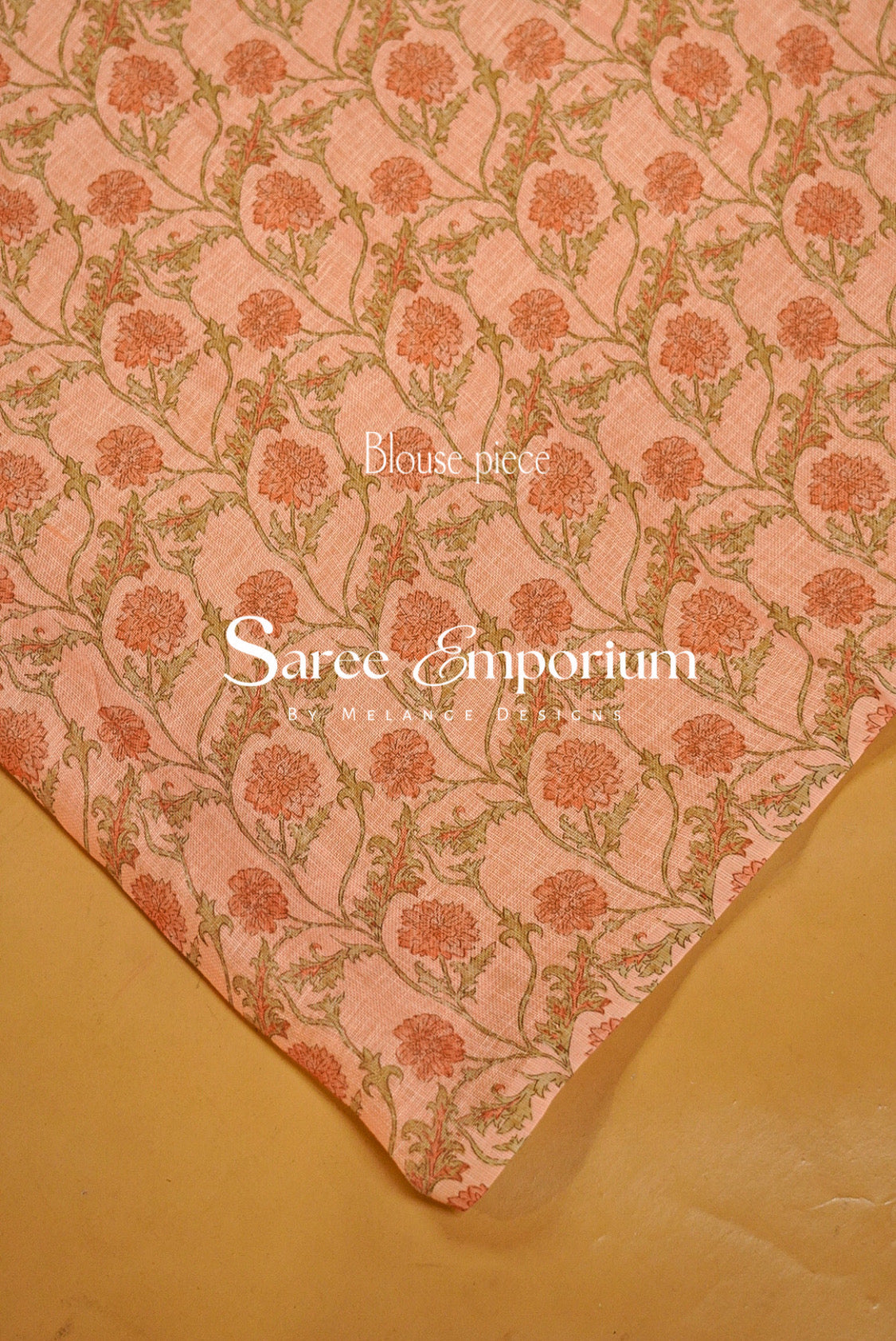 Printed Art Linen Saree For Women