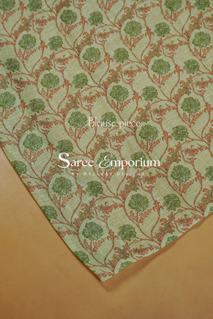 Printed Art Linen Saree For Women 