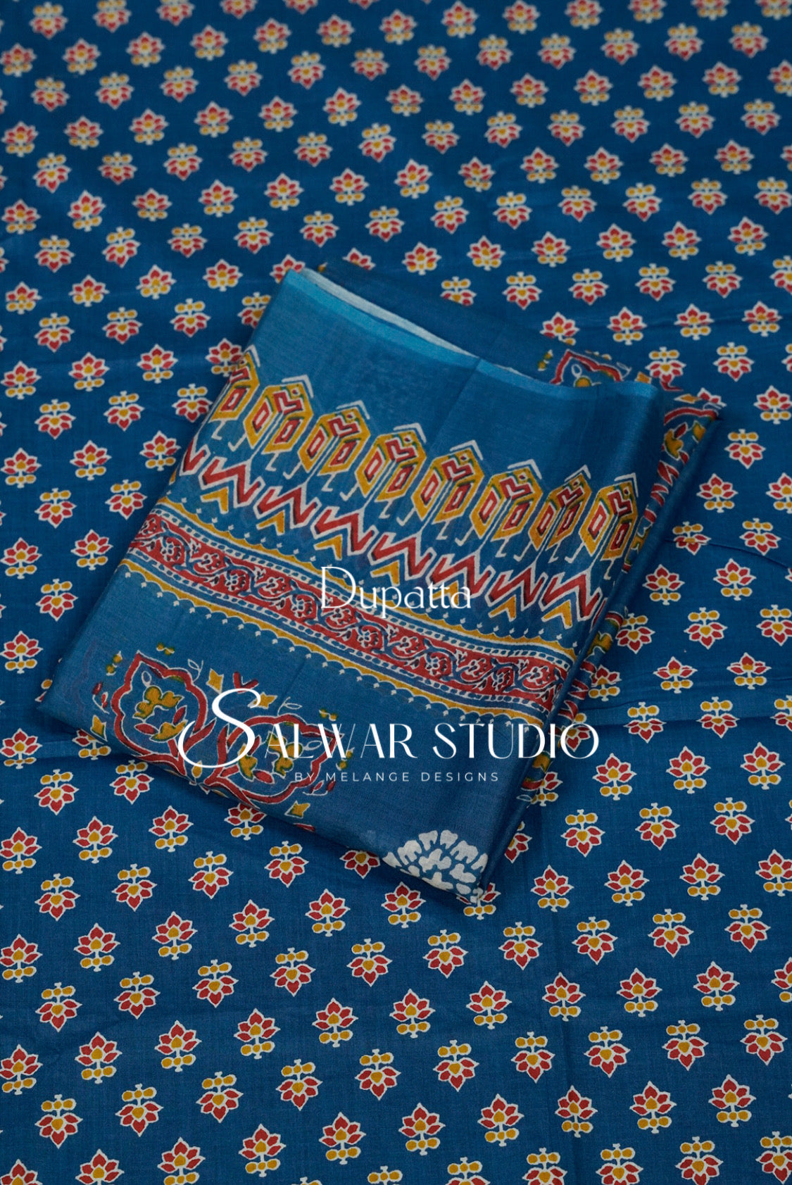 Printed Cotton Unstitched Salwar Suit Dress Material Dupatta