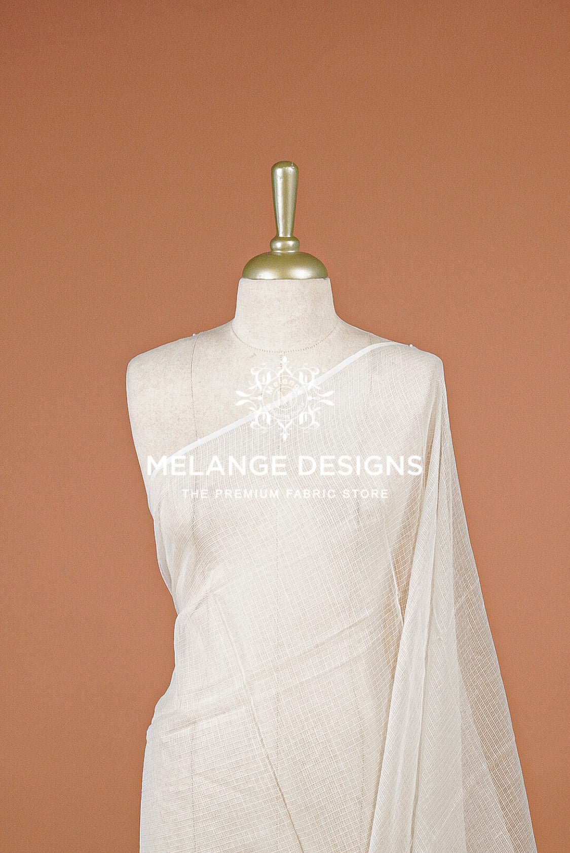 Pure Cotton Cotta Dupatta For Women White BJ0070