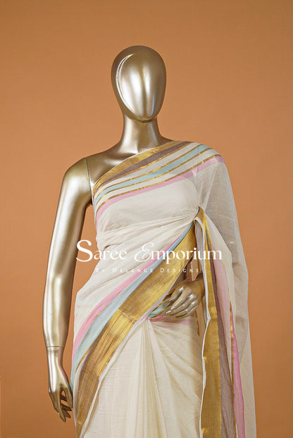 Pure Mul Cotton Saree MDS0227