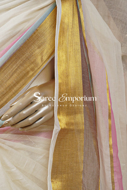 Pure Mul Cotton Saree MDS0227