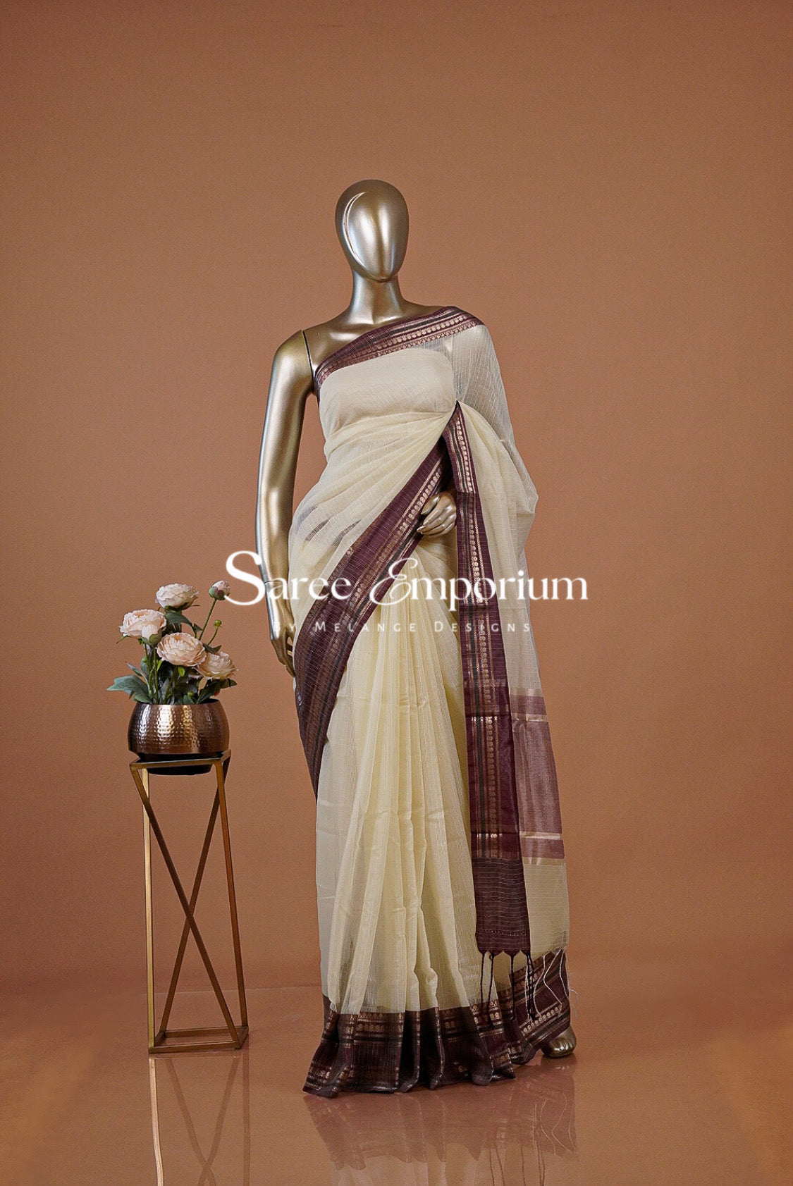 Semi Cotta Banarasi Saree For Women MDS0283