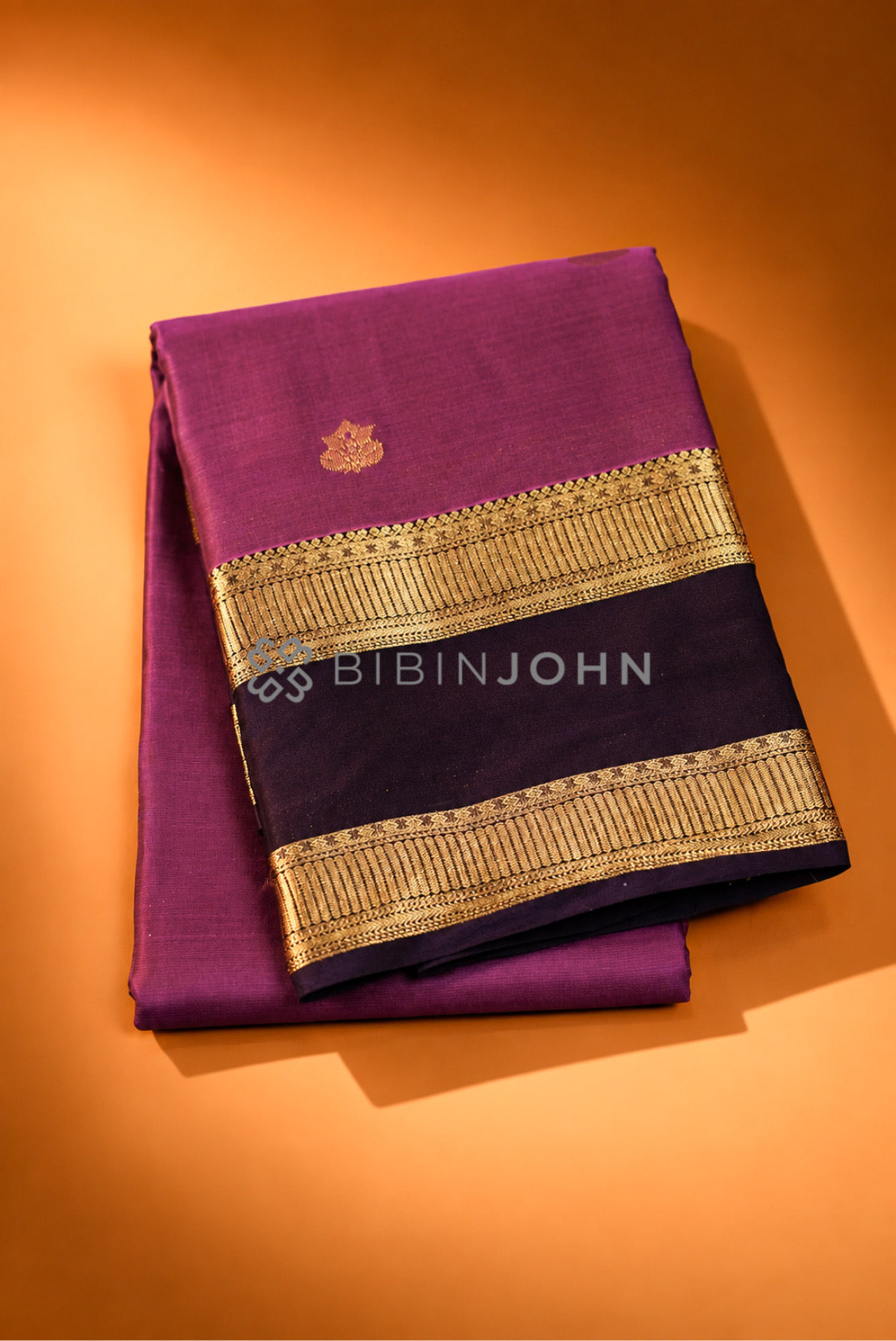 Semi Silk Saree For Women Plum 