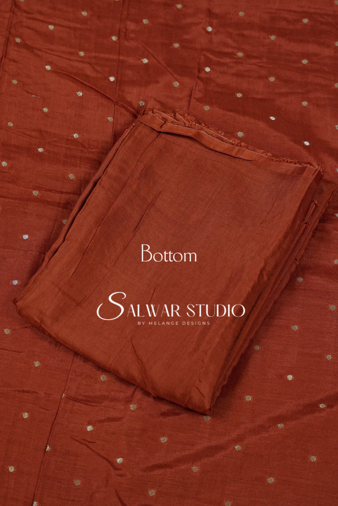 Silk Banarasi Unstitched Salwar Suit Dress Material Burnt Umber AC0202