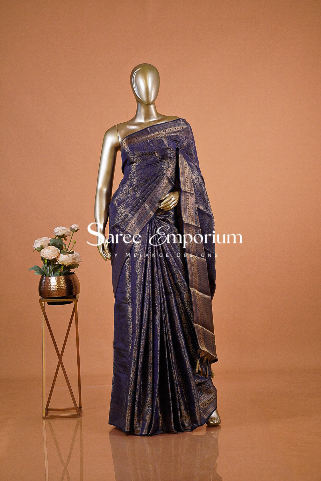 Silk Brocade Saree For Women MDS0246