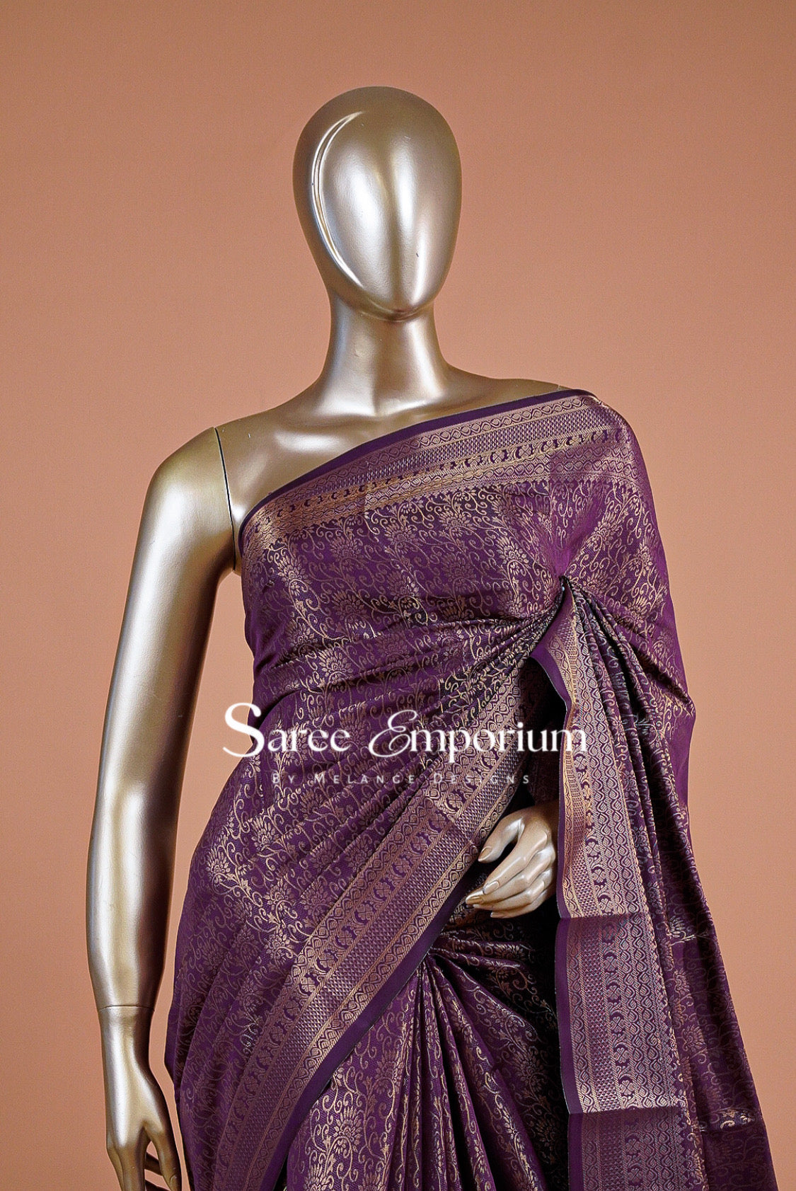 Silk Brocade Saree For Women MDS0247