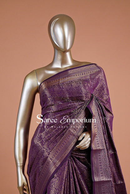 Silk Brocade Saree For Women MDS0247