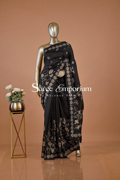 Silk Embroidery Saree For Women MDS0254