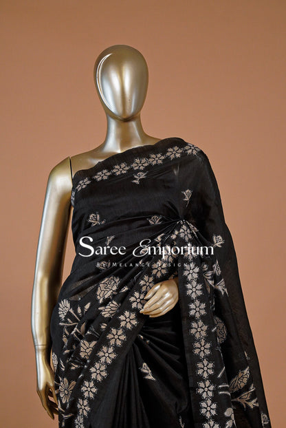 Silk Embroidery Saree For Women MDS0254