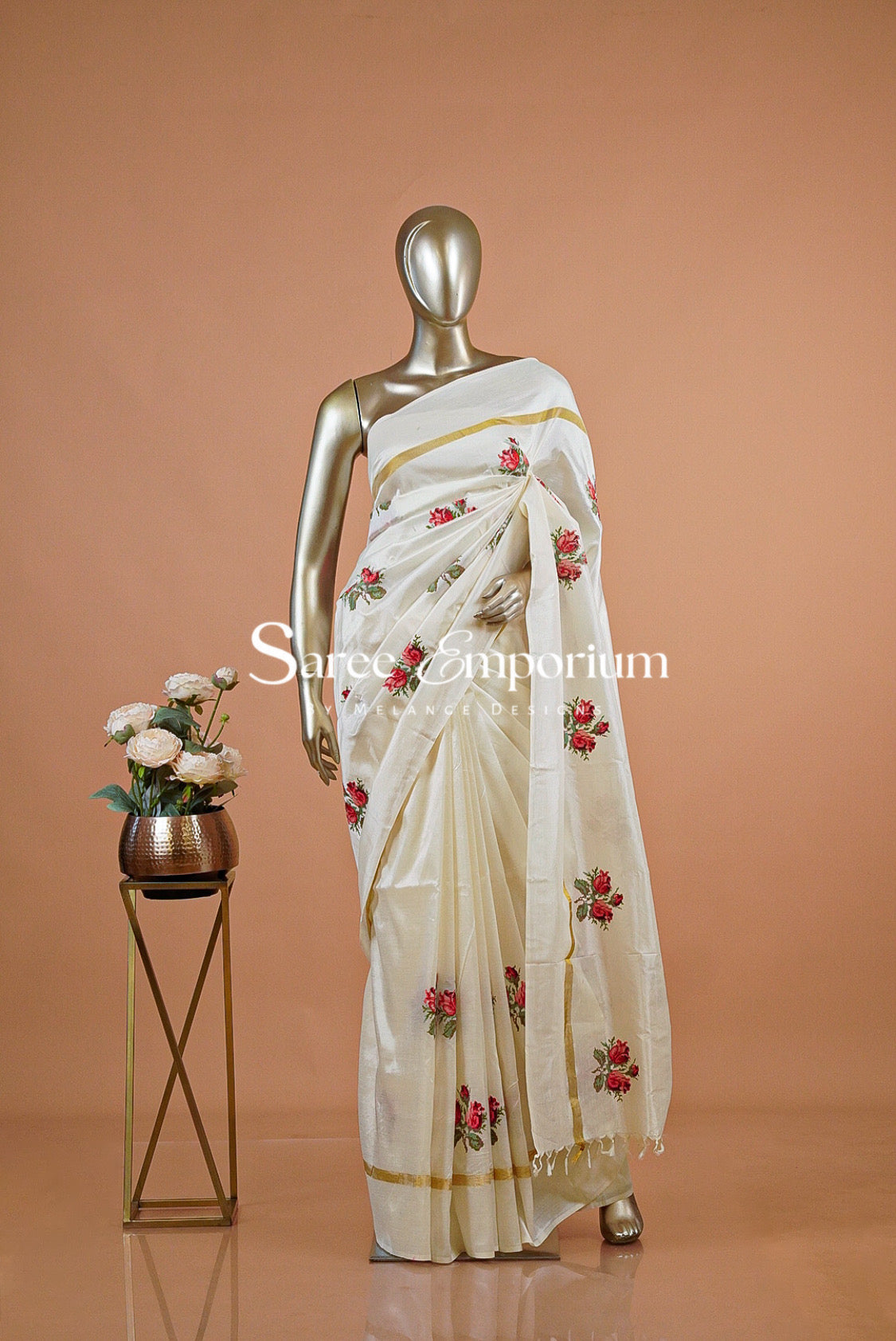 Silk Embroidery Saree For Women MDS0245