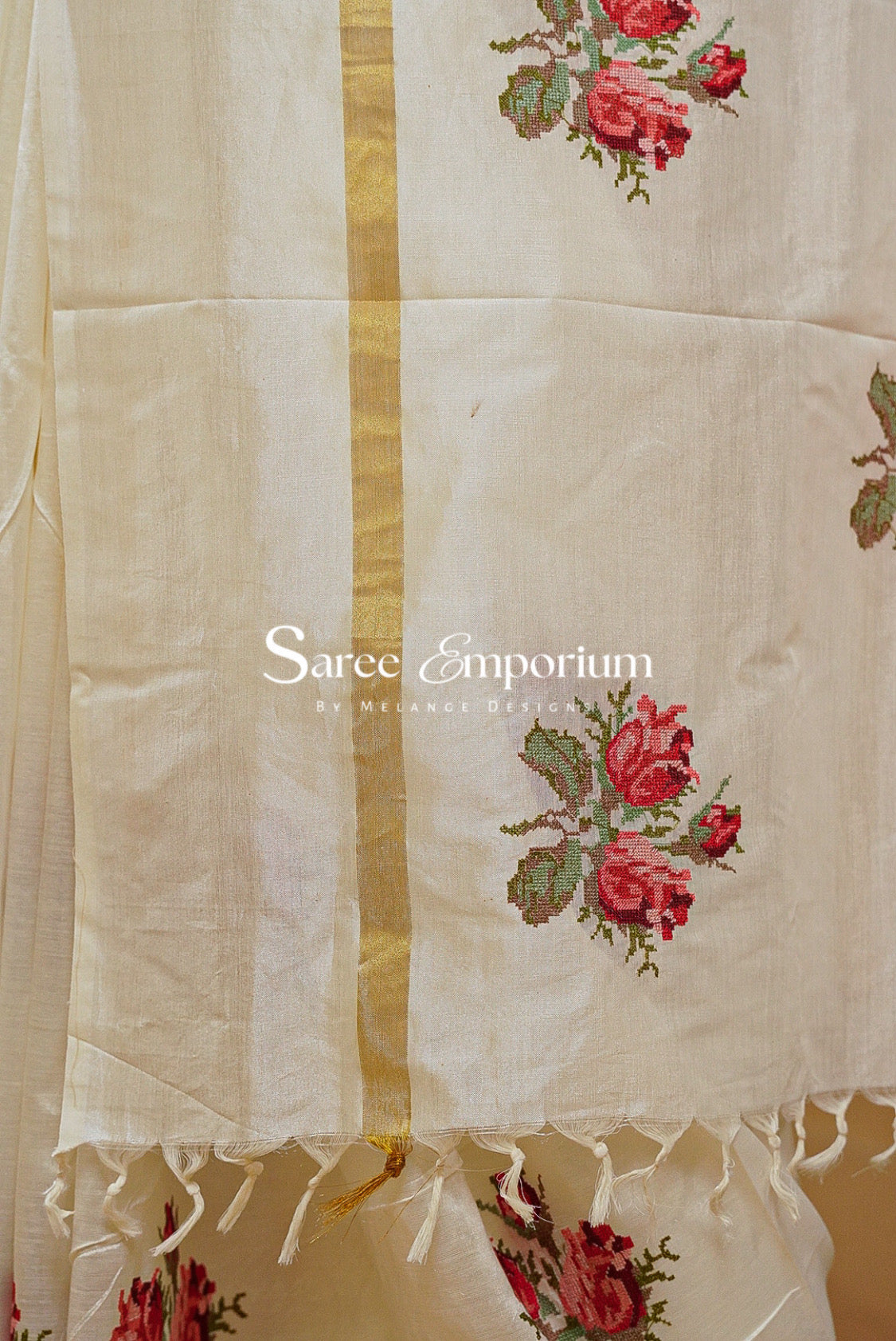 Silk Embroidery Saree For Women MDS0245