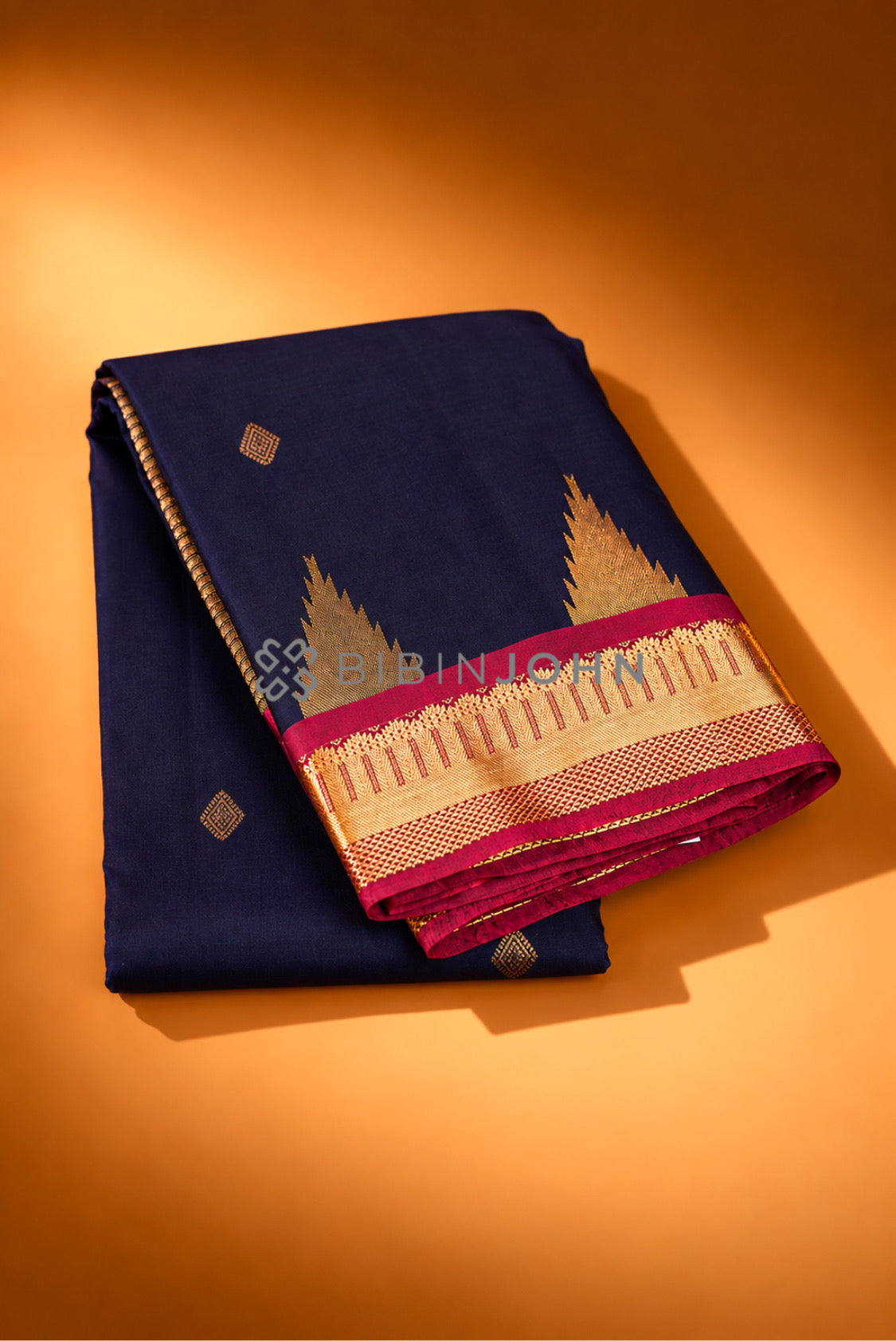 Silk Saree For Women Navy Blue 