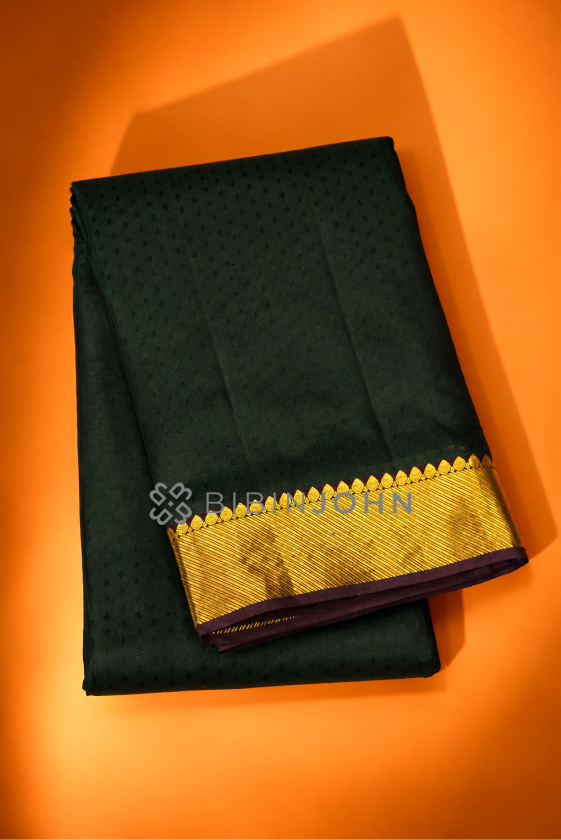 Silk Saree For Women Bottle Green