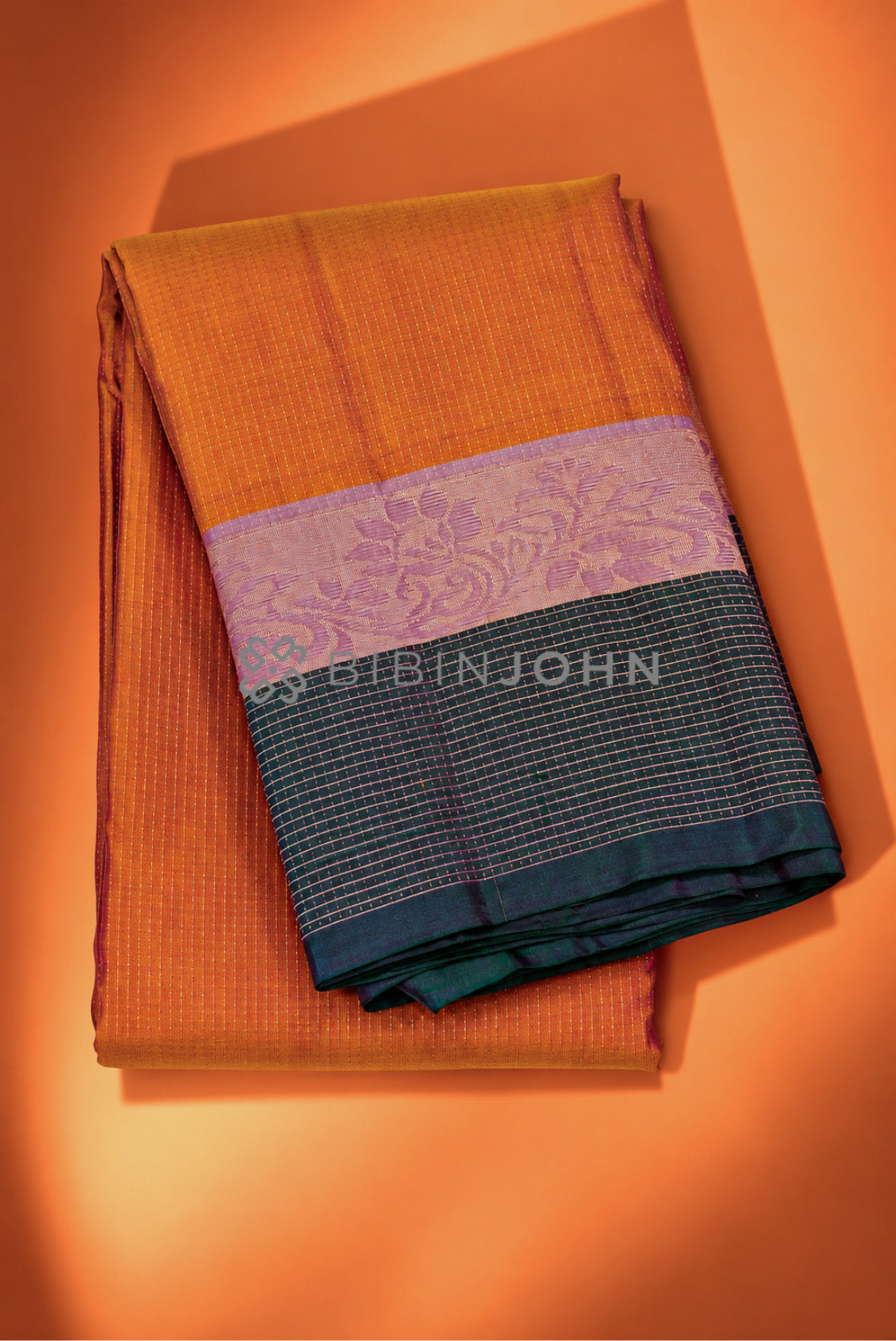 Silk Saree For Women Burnt Orange 